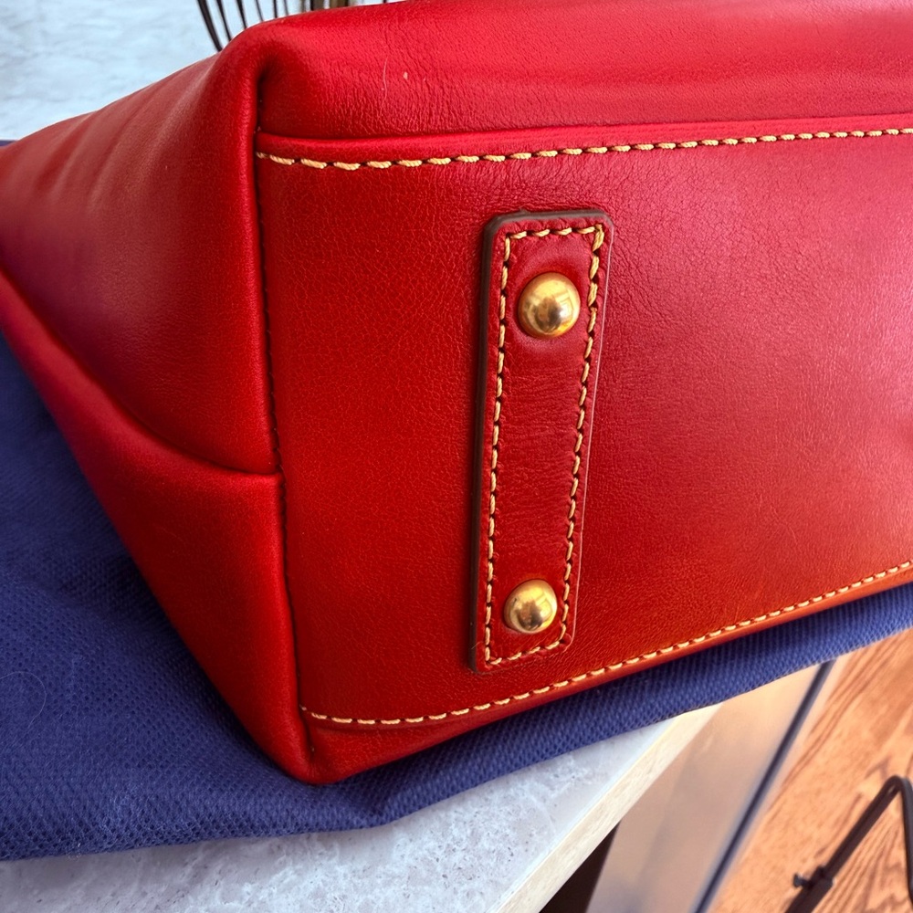 Dooney & Bourke Red Florentine Small Hobo Crossbody - Picture 5 of 10